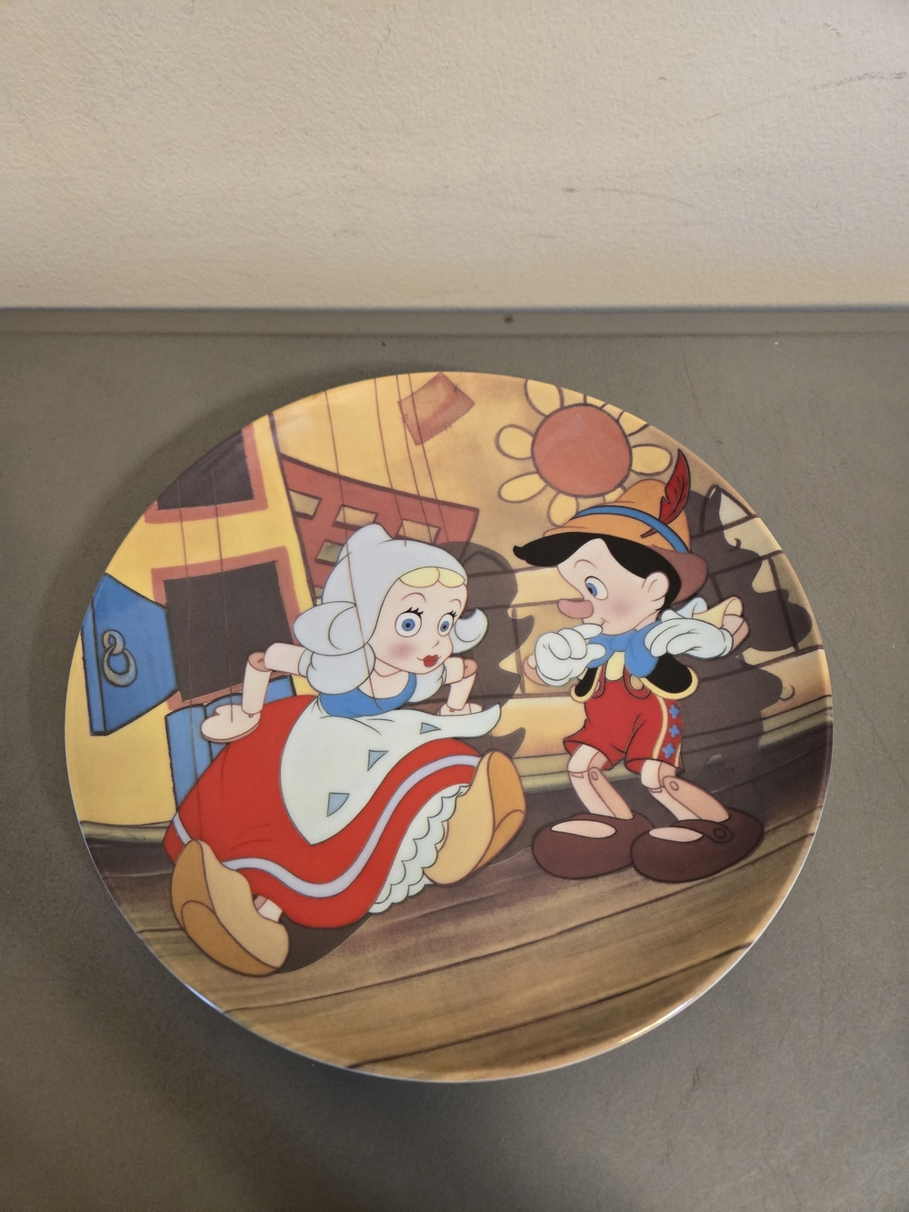 Vintage 1990 Disney Pinocchio "I've Got No Strings" Knowles Collector Plate